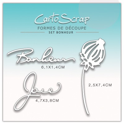 Dies CartoScrap - Set Joie Bonheur