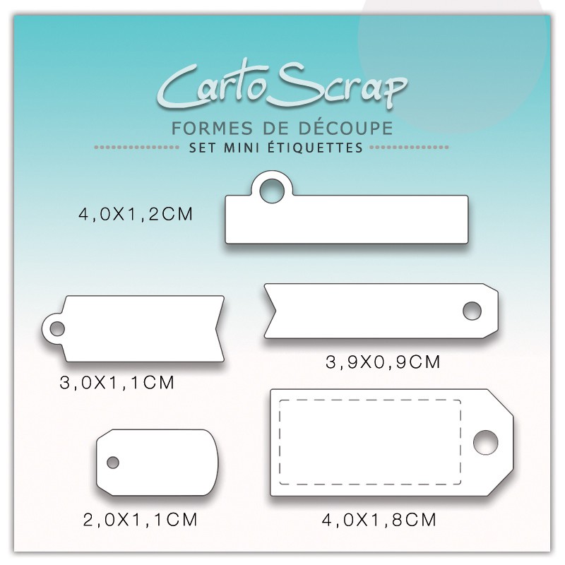 Dies CartoScrap - Set Mini Étiquettes