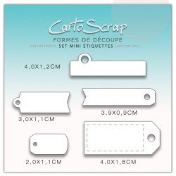 Dies CartoScrap - Set Mini Étiquettes