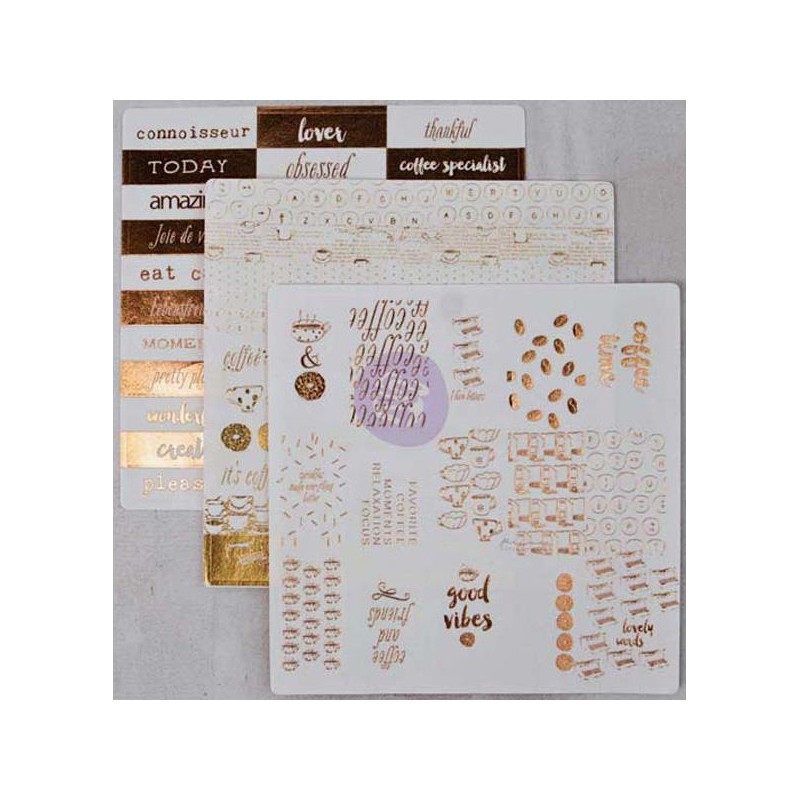 Stickers Washi Foil - Coffee Break 2