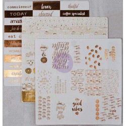 Stickers Washi Foil - Coffee Break 2