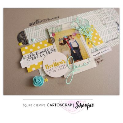 Dies CartoScrap - Set Joie Bonheur