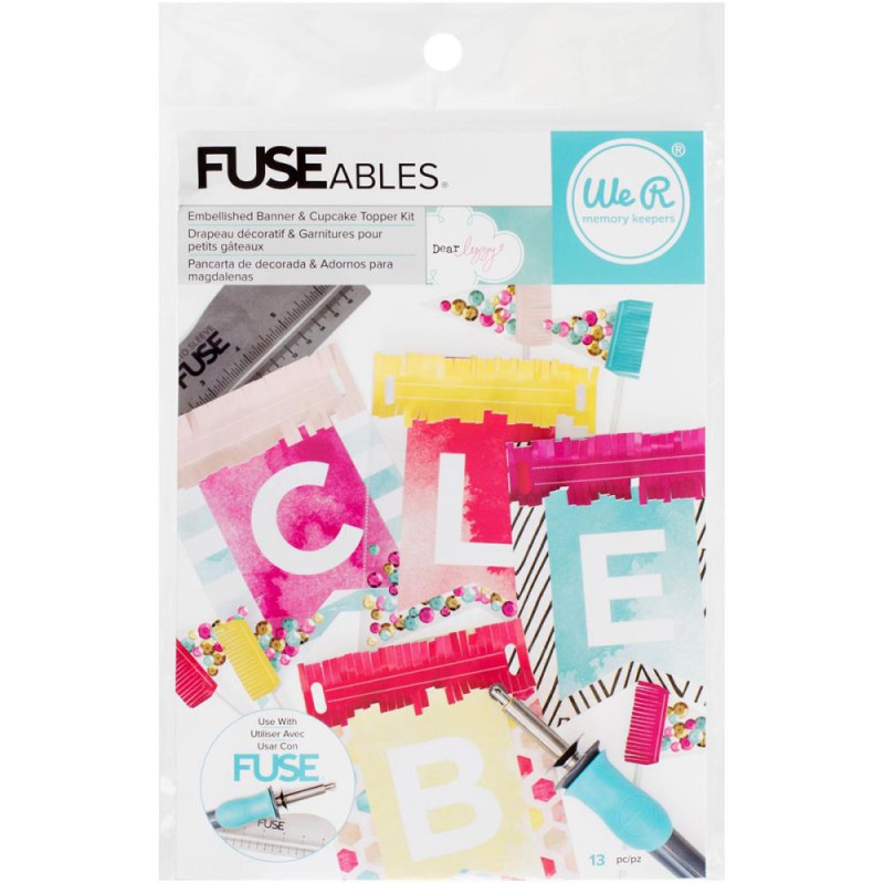 Kit FUSEables - Fanions décorés & Garnitures pour gâteaux