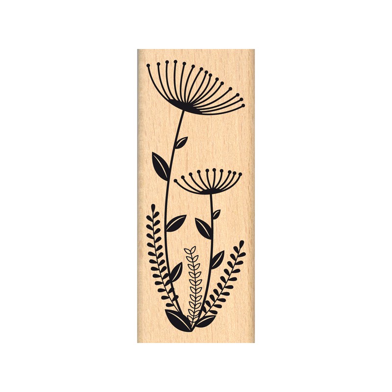 Tampon bois Florilèges - Fleurs en Duo