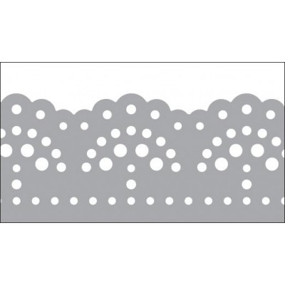 Foil Tape - Silver Doily 25mm