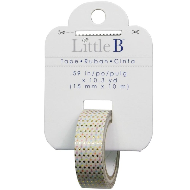 Foil Tape - Pastel Dots 15mm