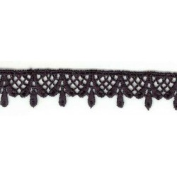 Dentelle guipure noire