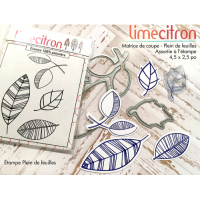 Die Lime Citron - Plein de feuilles