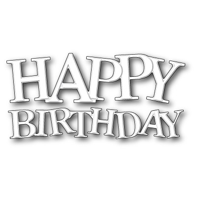 Die Poppystamps - Jumbled Happy Birthday