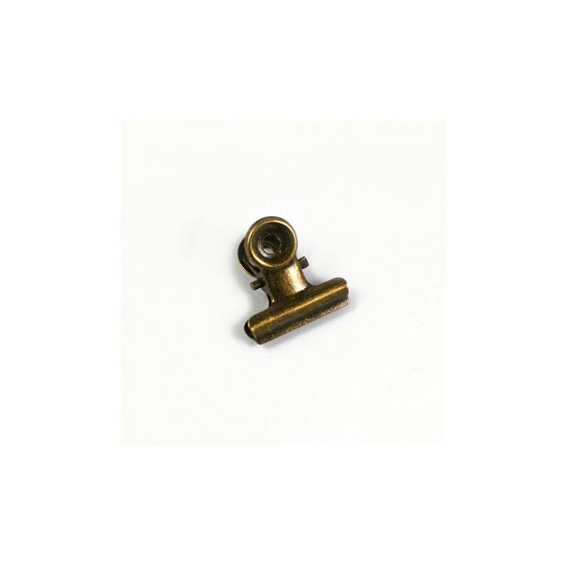 Pince Clip bronze vieilli