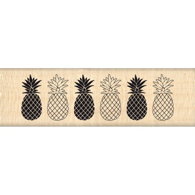 Tampon bois Florilèges - Bordure Ananas