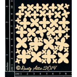 Sujets en carton bois Dusty Attic - Mini Blossoms