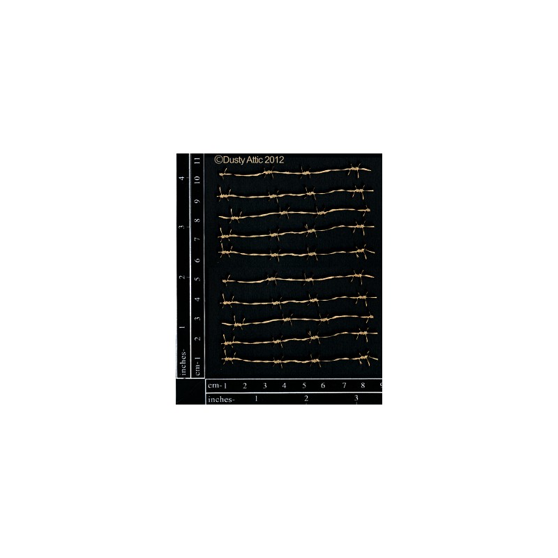 Sujets en carton bois Dusty Attic - Mini Barb Wire