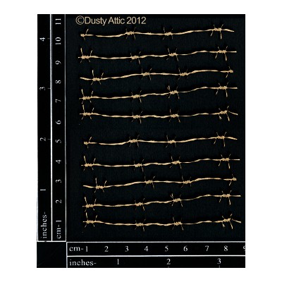 Sujets en carton bois Dusty Attic - Mini Barb Wire