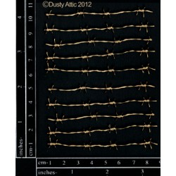 Sujets en carton bois Dusty Attic - Mini Barb Wire