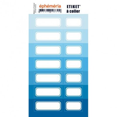 Stickers Ephemeria - 7 nuances de bleu