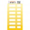 Stickers Ephemeria - 7 nuances de jaune