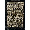 Sujets en carton bois Dusty Attic - Mini Script ABC