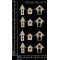 Sujets en carton bois Dusty Attic - Mini Birdhouses