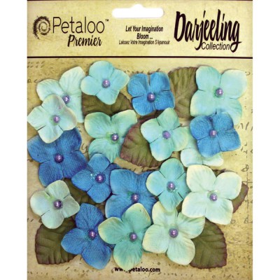 Fleurs Darjeeling Hydrangeas - Turquoise