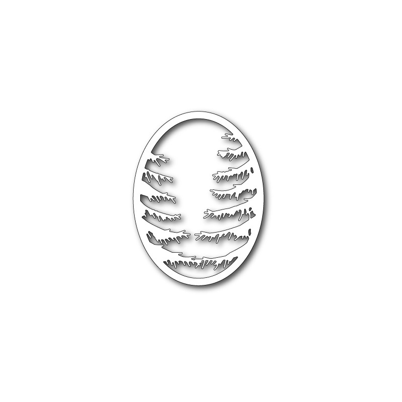 Die Memory Box - Pine Branch Oval Frame