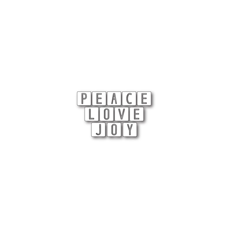 Die Memory Box - Peace Love and Joy Tiles