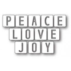 Die Memory Box - Peace Love and Joy Tiles