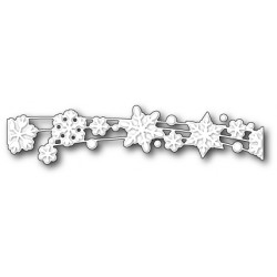 Die Poppystamps - Snowflake Shimmer Ribbon