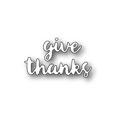 Die Poppystamps - Give Thanks Brushed