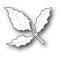 Die Poppystamps - Holly Leaf Branch