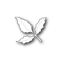 Die Poppystamps - Holly Leaf Branch