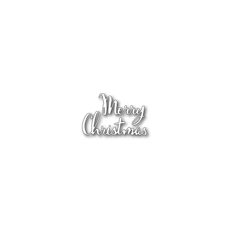 Die Poppystamps - Merry Christmas Script