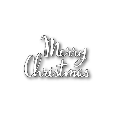 Die Poppystamps - Merry Christmas Script