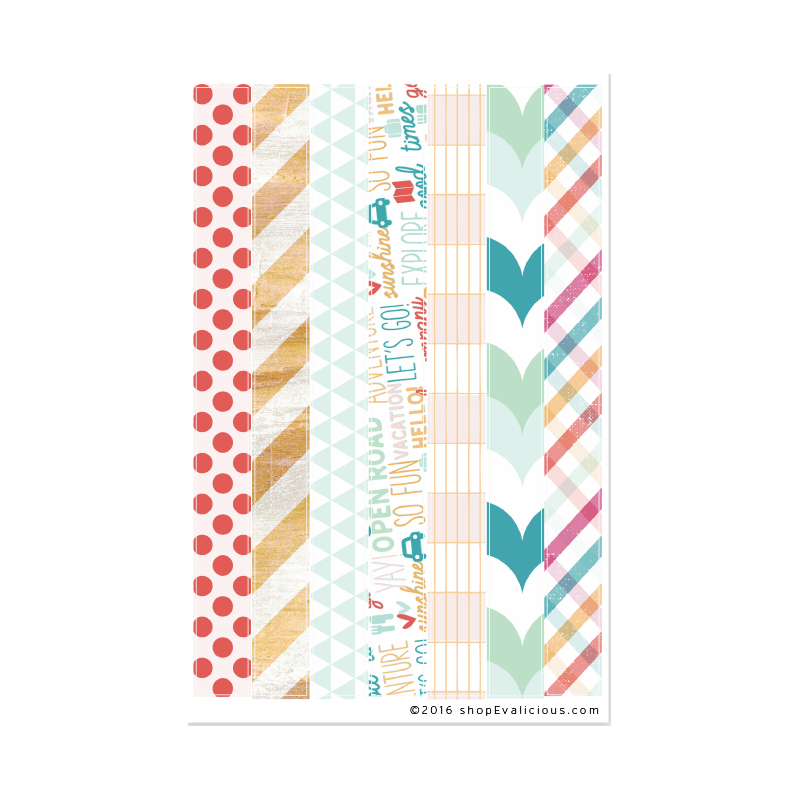 Stickers Evalicious - On Our Way - Washi