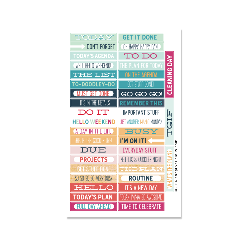 Stickers Evalicious - On Our Way - EC Planner