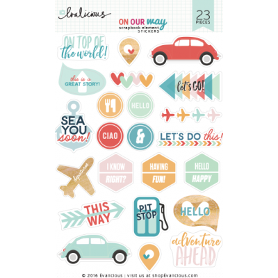 Stickers Evalicious - On Our Way - Scrapbook Element