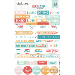 Stickers Evalicious - On Our Way - Scrapbook Wordfetti