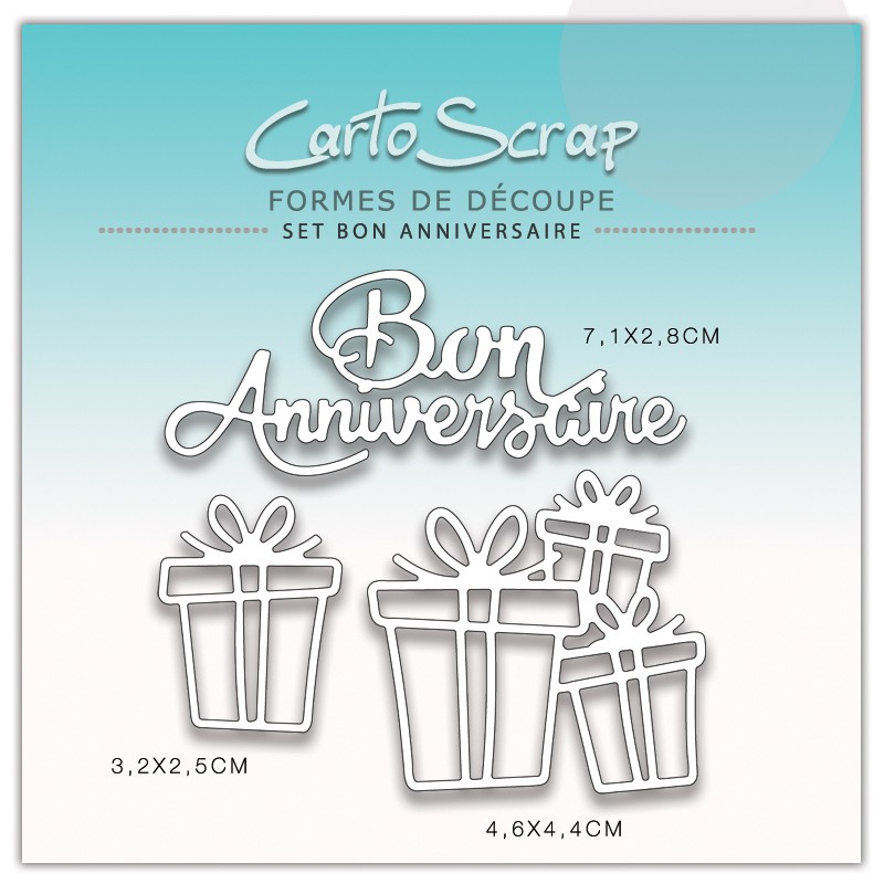 Dies CartoScrap - Set Bon Anniversaire