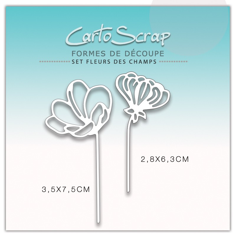 Dies CartoScrap - Set Fleurs des champs