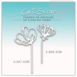 Dies CartoScrap - Set Fleurs des champs