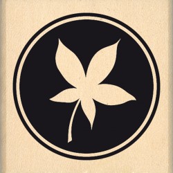 Tampon bois Florilèges - Pastille de feuille