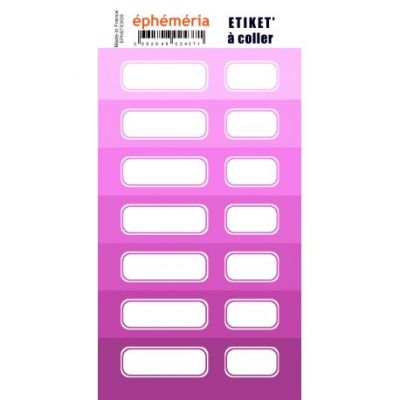 Stickers Ephemeria - 7 nuances de violet Zinzolin