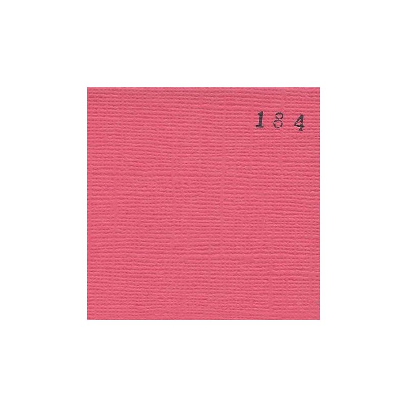 Cardstock texturé canvas - Coloris Rose Pastèque