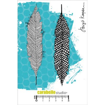 Tampons Carabelle Studio - Scribbled Feathers by Birgit Koopsen