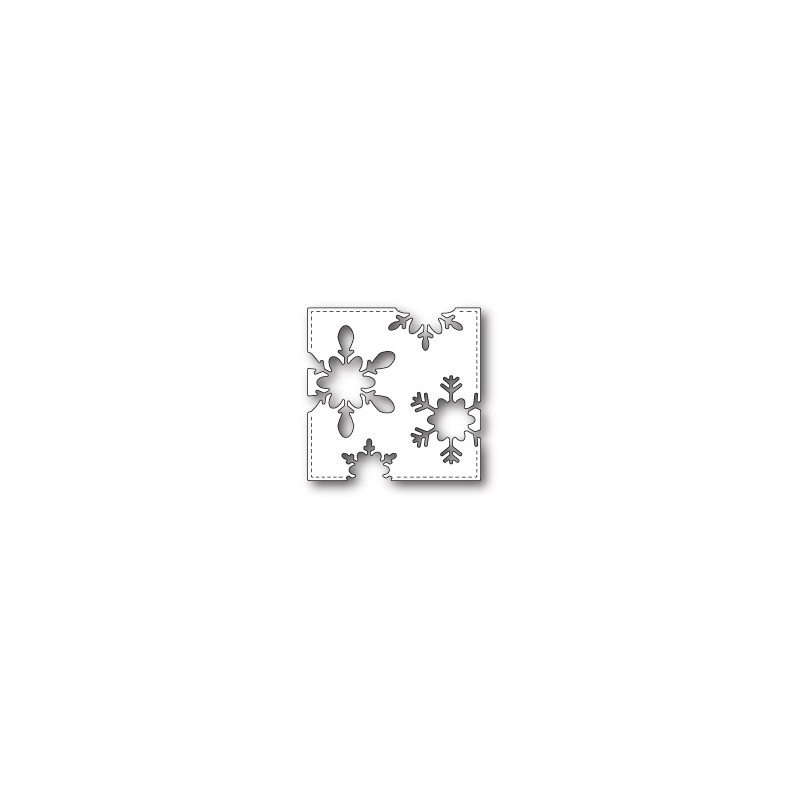 Die Poppystamps - Stitched Snowflake Square