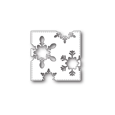 Die Poppystamps - Stitched Snowflake Square