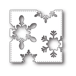 Die Poppystamps - Stitched Snowflake Square