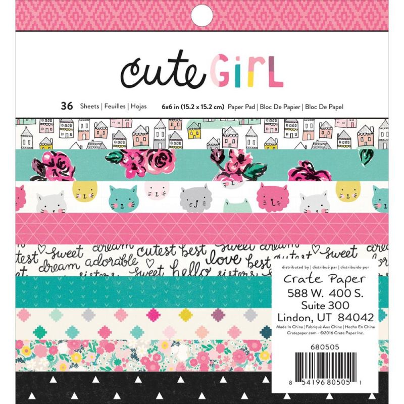 Mini Pack 15x15 - Crate Paper - Cute Girl