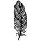 Pochoir de gaufrage KaiserCraft - Feather