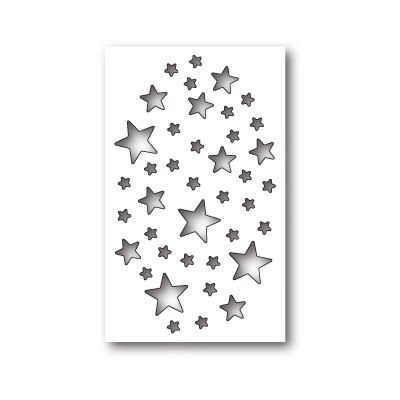 Die Memory Box - Shimmer Star Collage